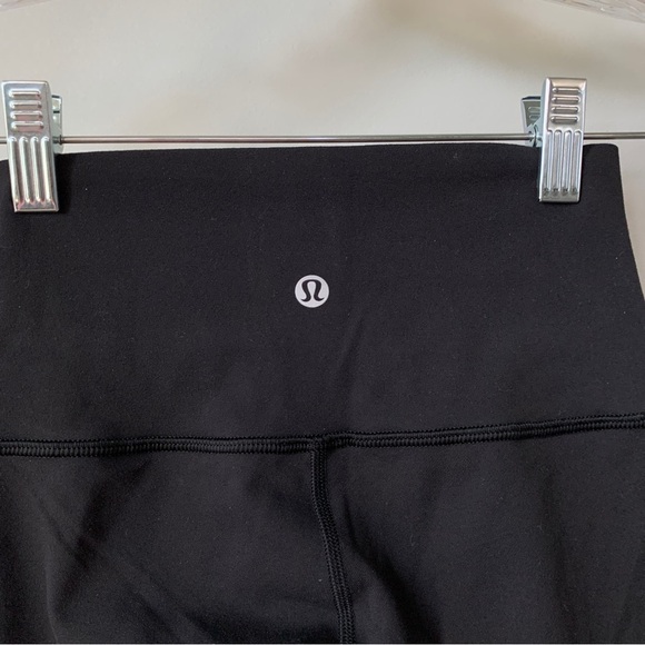 Lululemon Wunder Under Tech Mesh Black Leggings Size 2 - Picture 4 of 8
